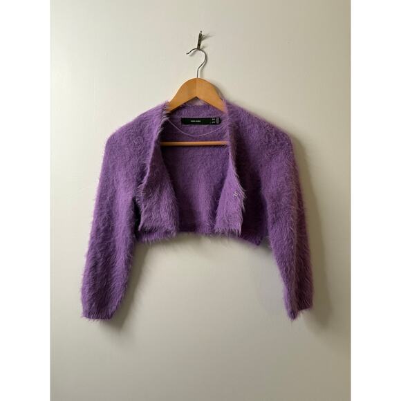 Vero Moda Fluffy Purple Shrug Cardigan Size XS - Picture 5 of 7
